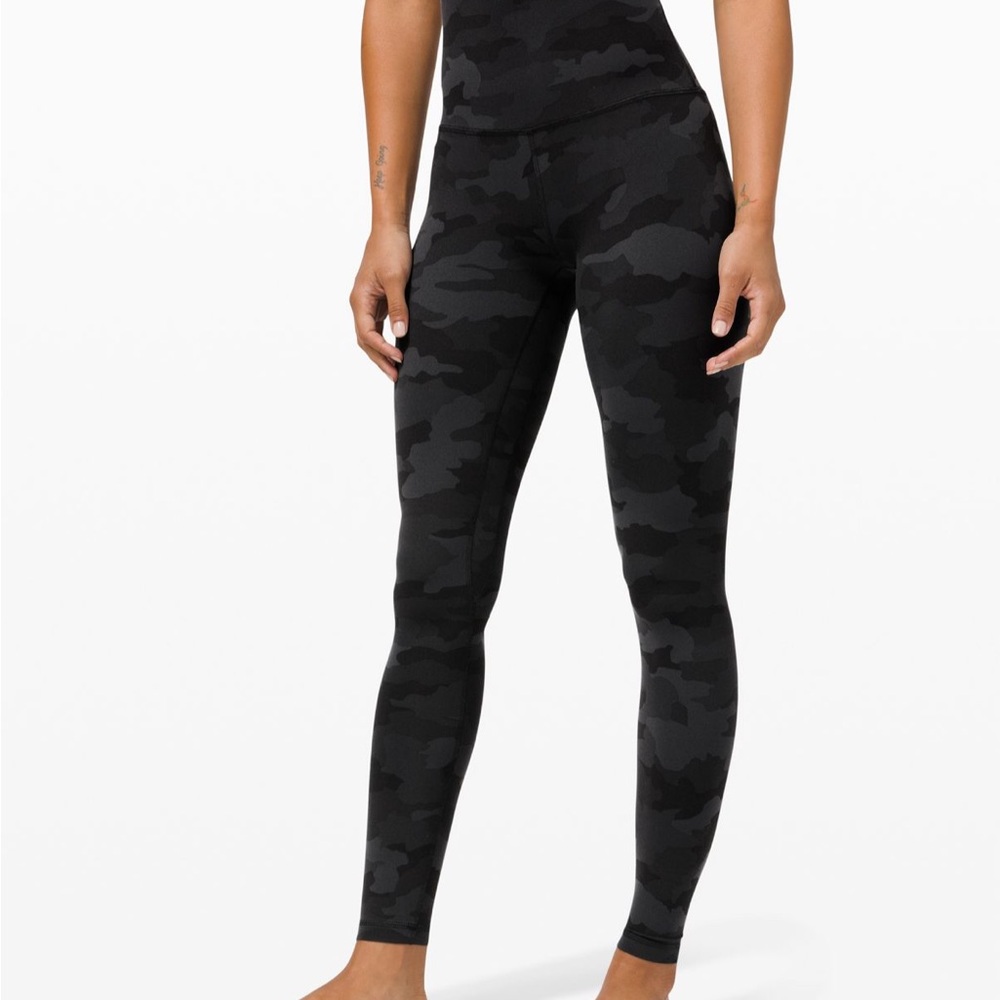 Lululemon Athletica Dark Camouflage Leggings
